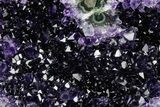 Sparkly Deep-Purple Amethyst Geode - Uruguay #345972-1